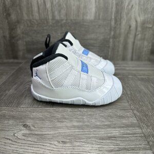 Jordan 11 Crib Bootie Infant size 4c White Legend Blue CI6165-104